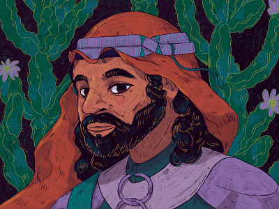 Bader arab arabic character illustration nomad