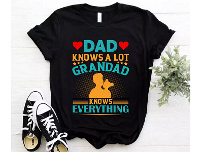 Dad Knows Lot, Father's Day T Shirt Design