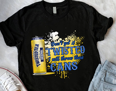 Twisted Tea don't get it twisted I will throw these cans 4th july costume custom t shirts graphic design sagorgfx vector