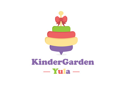 Kindergarten logo Yula baby baby toy beautiful brand branding colored colors graphic design logo motion graphics play popular trend yula