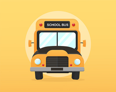 School Bus art children school school bus vector