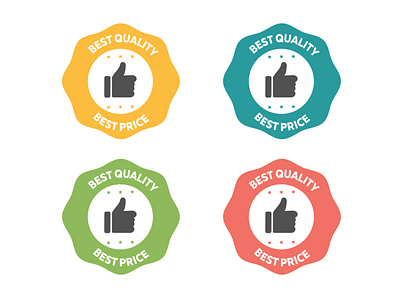 Set of Best Quality Stamp Icon Signs.