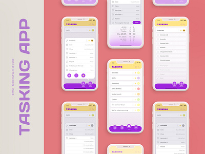 Tasking / To do List / App Concept / Multi Screen