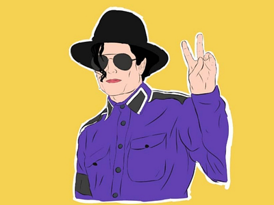 Michael Jackson art celebrity color dancer illustrating illustration illustrator king of pop legend media michael jackson moonwalk moonwalker online singer star