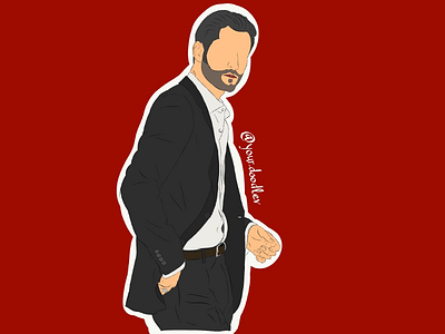 Lucifer Morningstar - Tom Ellis art celebrity color demon evil god good heaven hell illustrating illustration illustrator lucifer lucifer morningstar media netflix online star tom ellis tv series