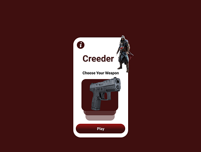 Creeder Game adventure android app application assassins assassinscreed game game design interface mobile mobile app mobile games play sleek sleekdesign trending ui ux ui