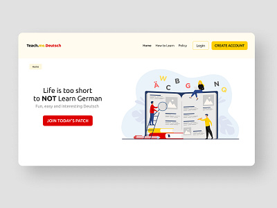 Teach.me.Deutsch - Landing Page