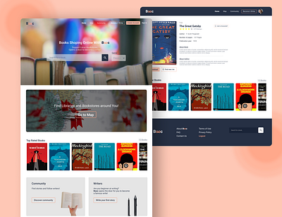 Bookstore Website books logo product store ui webdesign