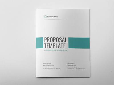 Proposal Template brochure design print proposal template