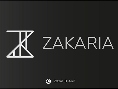 My Name "ZAKARIA" as a logo