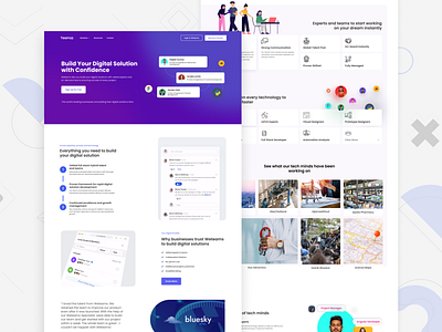 Web site design: landing page home page ui company design graphic design illustration startups ui ux ux ui design website design