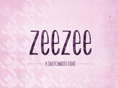 ZeeZee Font font fun handdrawn informal lettering type
