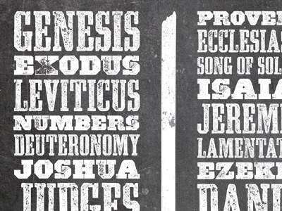 Bible Book Posters: Old Testament