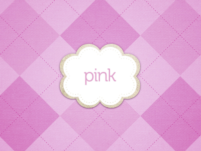 pink or blue argyle baby blue cloud design girl pink tag