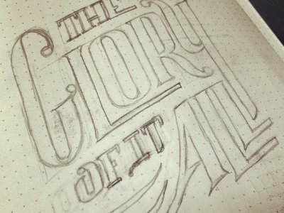 christmas type c - expanded christmas drawn glory sketch type