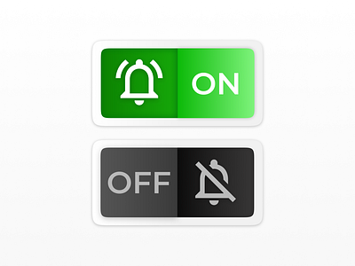 On/Off Switch (Daily UI #015) button daily 100 challenge dailyui dailyuichallenge figma notification