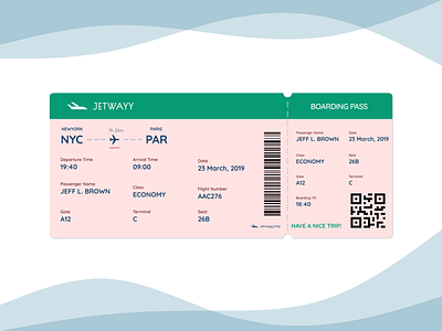 Boarding Pass (Daily UI #024) boarding pass daily 100 challenge dailyui dailyuichallenge design figma flaticon