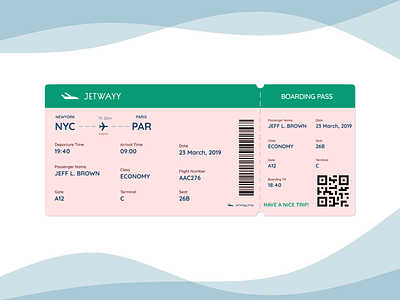 Boarding Pass (Daily UI #024)