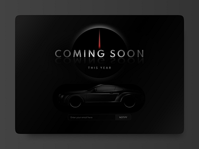 Coming Soon (Daily UI #048) car coming soon daily 100 challenge dailyui dailyuichallenge figma pexels