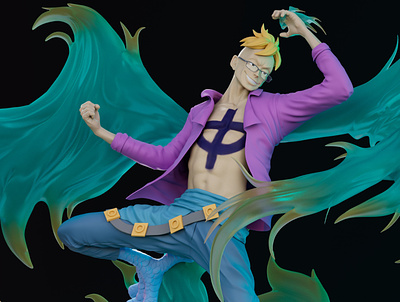 Marco The Phoenix One Piece 3d art 3d character anime blender character design character modeling character sculpt one piece one piece 3d