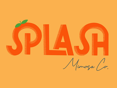 Splash Mimosa Co. Logo Concept #1 branding branding and identity branding concept branding design logo