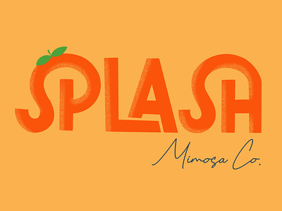 Splash Mimosa Co. Logo Concept #1