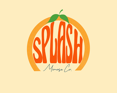 Splash Mimosa Co. Logo Concept #2 branding branding and identity branding concept branding design icon logo