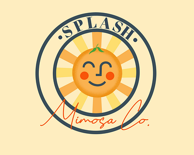 Splash Mimosa Co. Branding Concept #3 branding branding and identity branding concept branding design icon