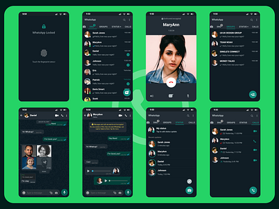 WHATSAPP REDESIGN dailyui design inspiration mobile app redesign ui uiux ux whatsapp