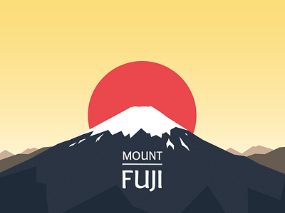 Fuji fuji mountain postcard