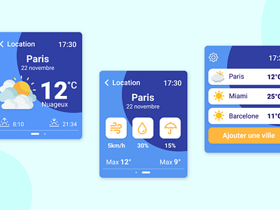 Daily UI - weather app☀️⌚