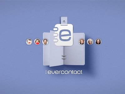 Evercontact brand design logo