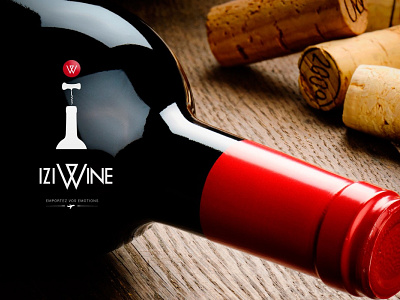 Iziwine brand design logo luxe