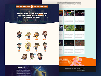 Chucklefish Homepage Design v1