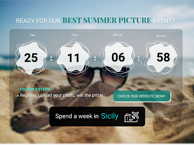 Daily UI #014 — Countdown Timer