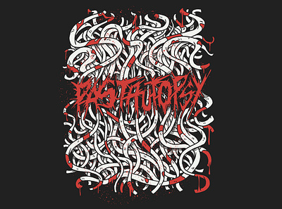 Pastautopsy digital ink heavy metal heavy metal art illustration illustration digital ipad art lettering metal logo metal music procreate vegan vegan art