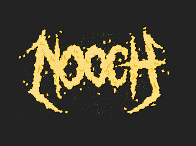 Nooch digital ink heavy metal heavy metal art illustration illustration digital ipad art lettering metal logo metal music procreate vegan vegan art