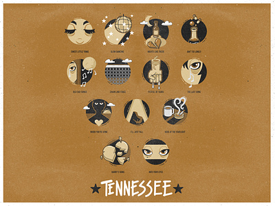 Lucero's Tennessee Art Tribute affinity designer country digital art icon illustration ipad art music music art punk punk rock songs vector illustration