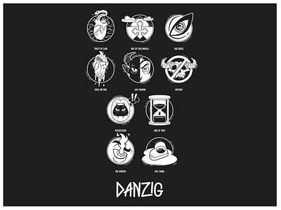 Danzig Album Tribute Art affinity designer danzig digital art heavy metal icon illustration music music art punk punk rock songs vector illustration