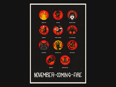 Samhain's November-Coming-Fire Art Tribute album art autumn danzig digital art horror horror art illustration music music art november punk punk rock samhain songs