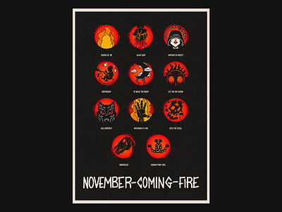 Samhain's November-Coming-Fire Art Tribute