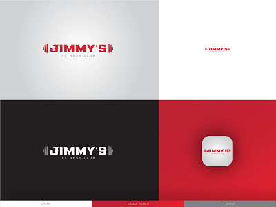 JIMMY'S FITNESS CLUB app brand design branding design icon logo logodesign typography ui ux