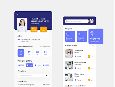 The Dentist App app dental design mobile ui ux ux design uxui