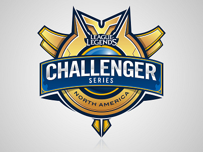 North American Challenger Series Logo challenger esports leagueoflegends logo design north america riotgames