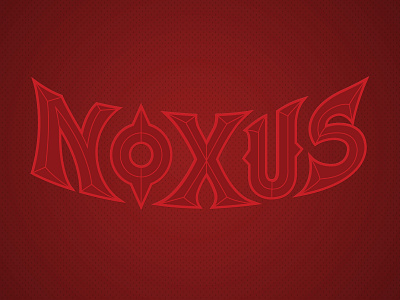 Noxus Type Logo apparel design darius design dunkmaster leagueoflegends logo logo design noxus riotgames riotgamesmerch typography