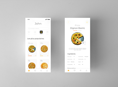 Pizz'App application choose discovery diy food food app mobile pizza price ui userexperience ux