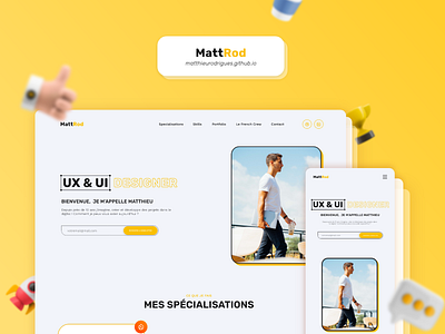Personal website - MattRod application branding css cv design designer html personal ui ux webdesign website