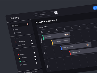 Building | Dark dashboard