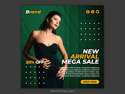 Fashion Banner Design banner banner ad branding design facebook ad instagram mega sale social social media social media design super sale