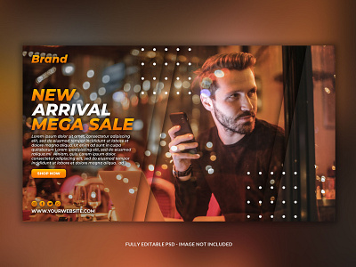 Sale banner mega sale social media banner super sale